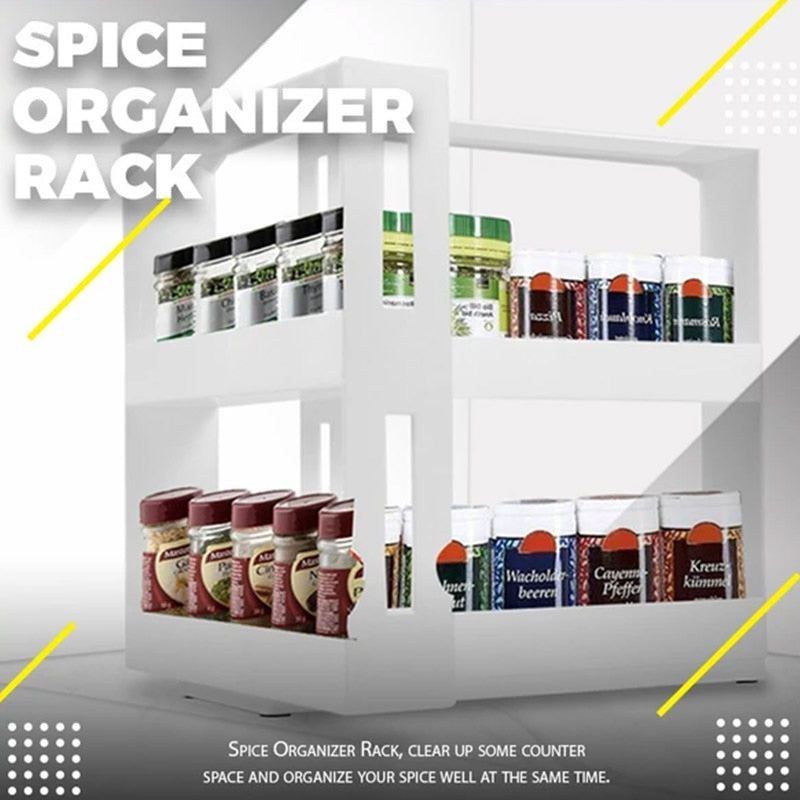 Teron Rotating Kitchen Spice Organizer Rack