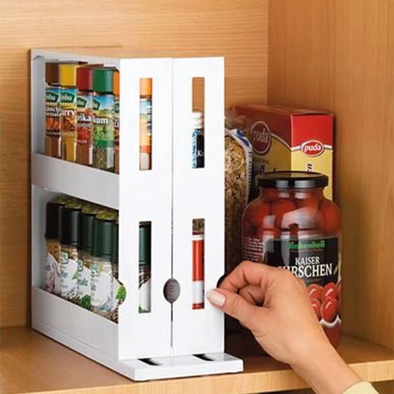 Teron Rotating Kitchen Spice Organizer Rack