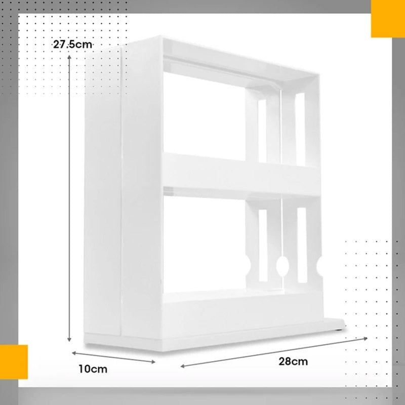 Teron Rotating Kitchen Spice Organizer Rack